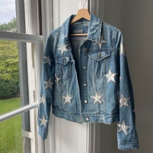 Bagatelle Cropped Star Jean Jacket